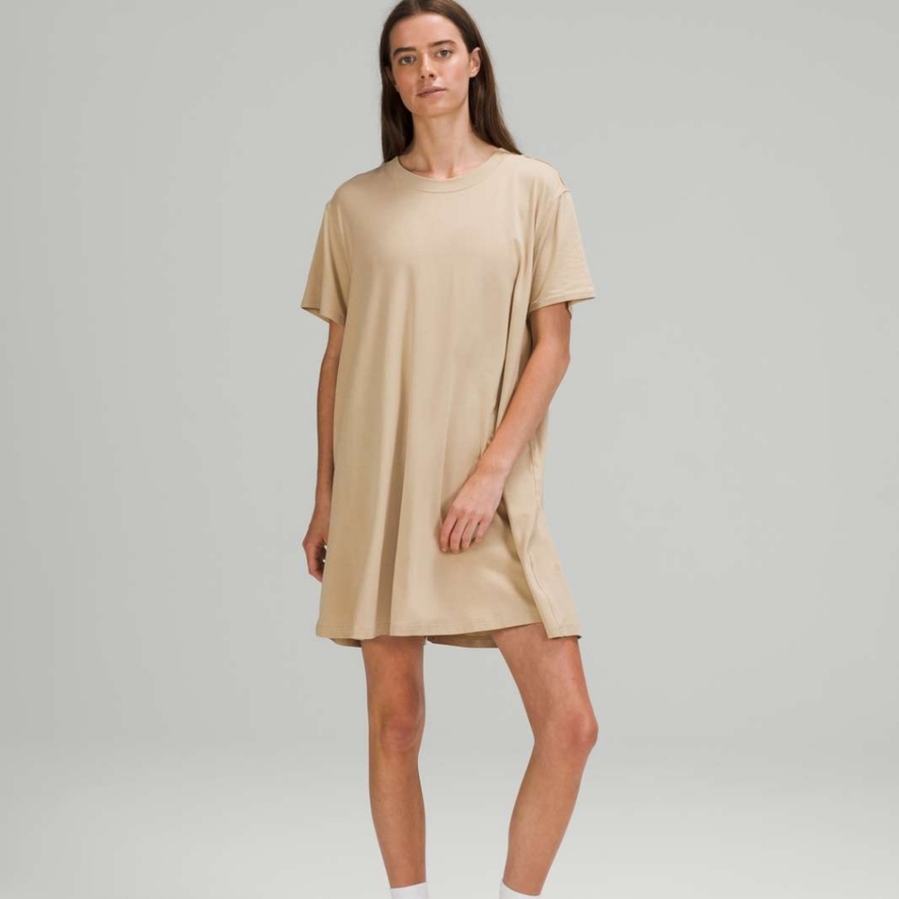 LULULEMON 12/14 All Yours Tee Dress In Trench